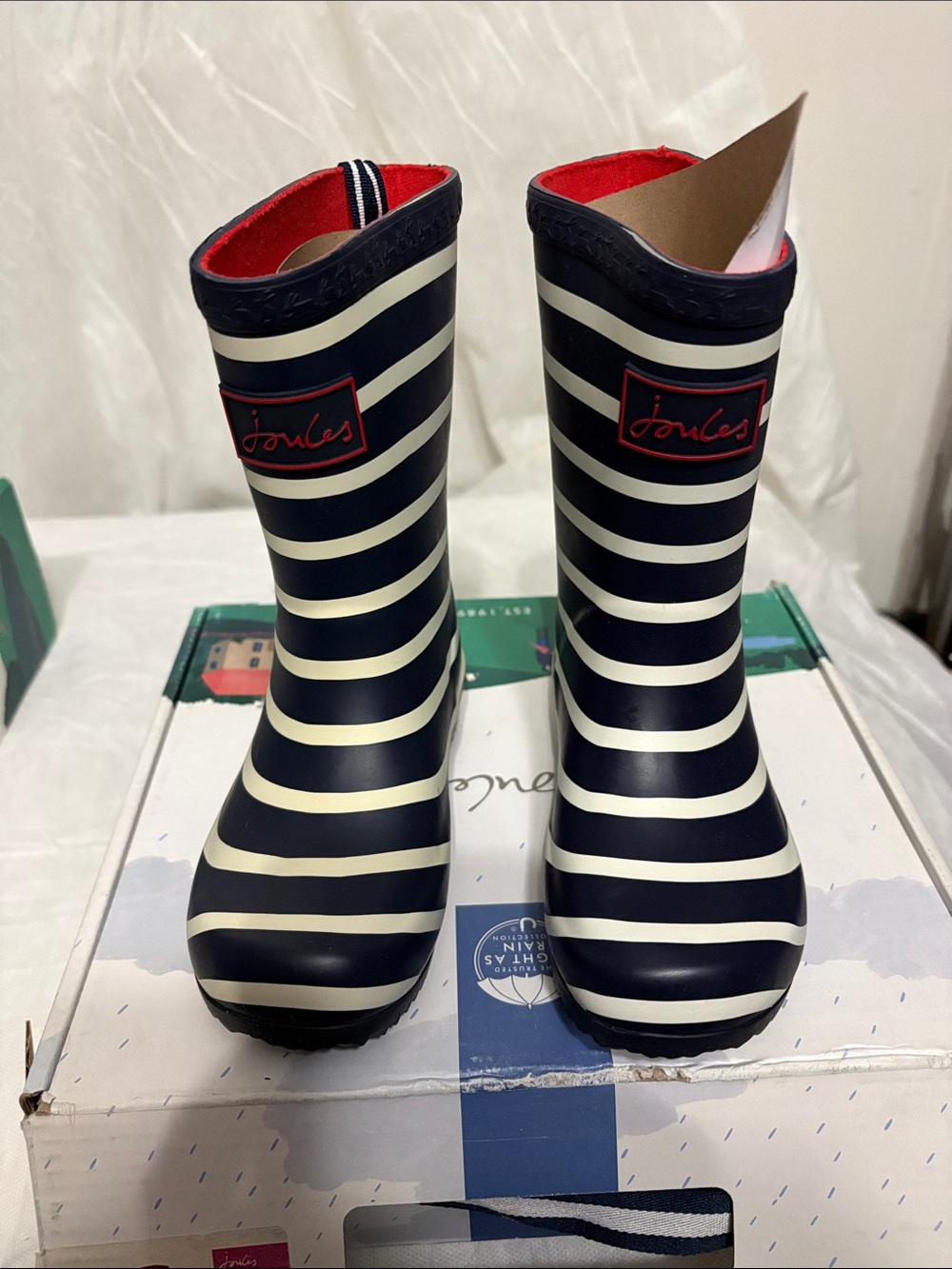 Joules Kids Rain Boots size US 10 NWT